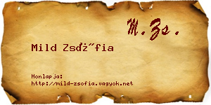 Mild Zsófia névjegykártya
